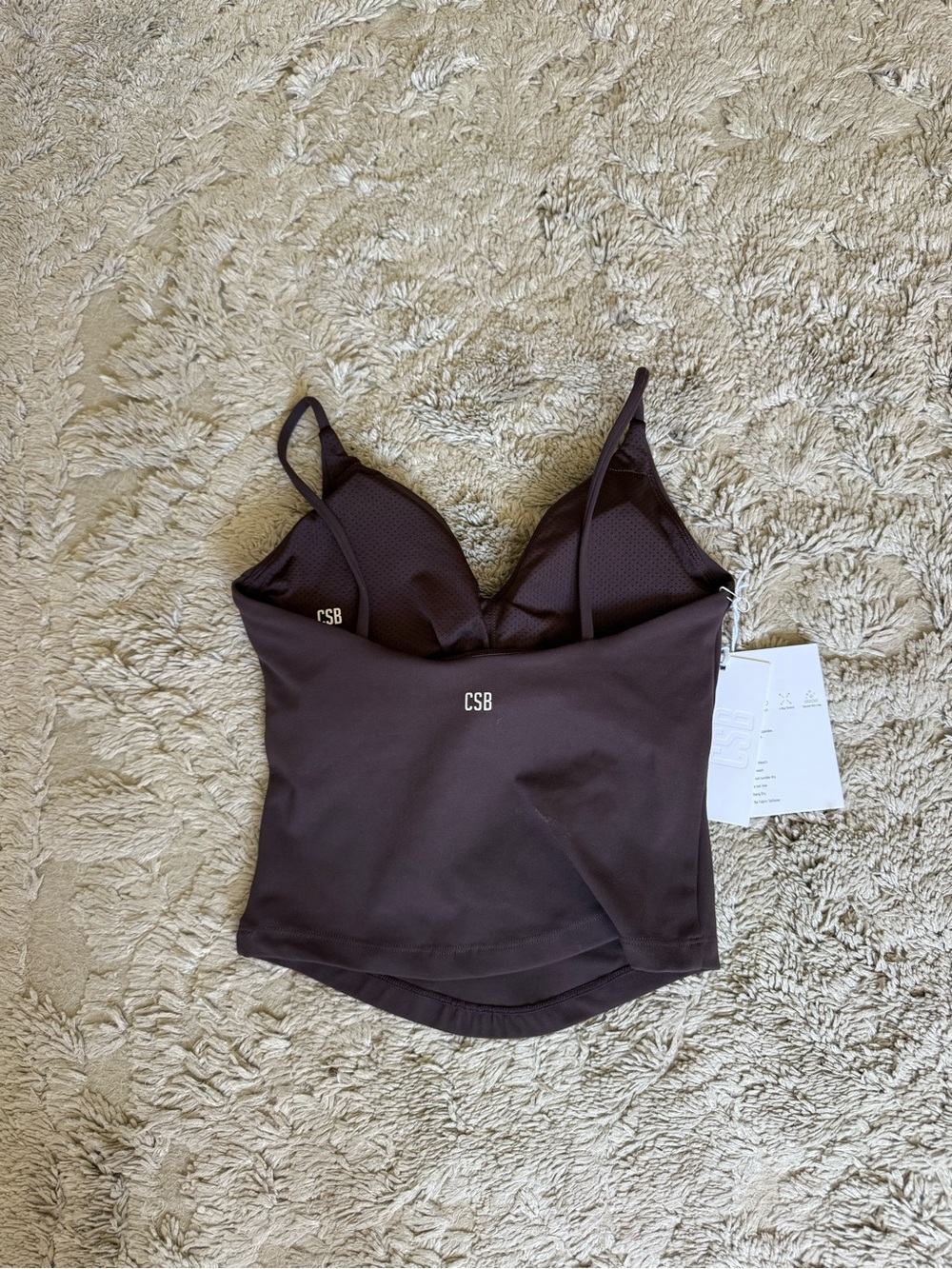 CSB crop shop boutique espresso size small tank Eden tank - Picture 2 of 2